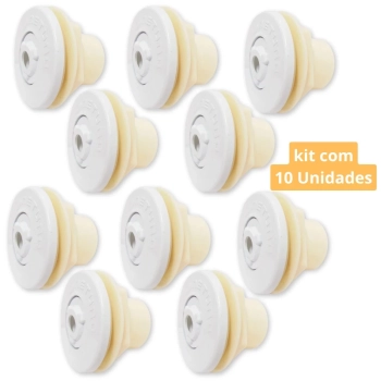 Kit com 10 Dispositivos de Retorno para Piscina de Fibra Netuno