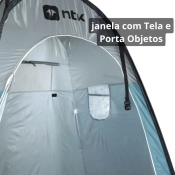 Kit Banheiro Porttil Vaso Sanitrio Compacto Ecocamp Light 15 L + Trocador Pop Up Nautika