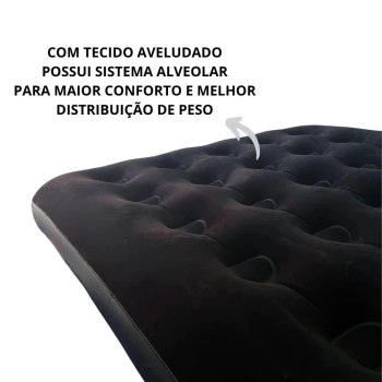 Kit Barraca Camping 2 Pessoas Verde Coluna D'agua 300mm + Colcho Casal Deluxe