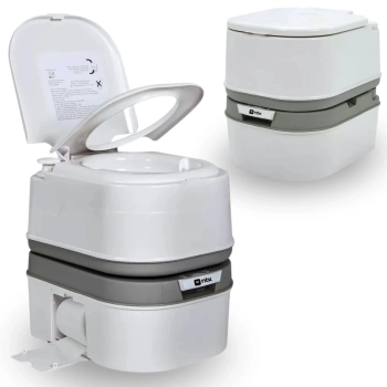 Kit Vaso Sanitrio Porttil 24 L + Lavatorio Pia + Barraca Banheiro Camping Trocador