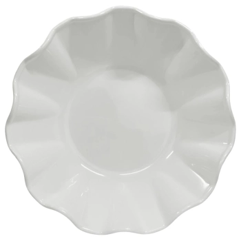 Kit 20 Travessas Redondas Brancas Fruteira Centro de Mesa Melamina