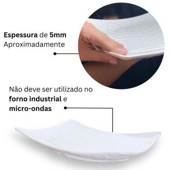 Kit 2 Travessas para Salada / Fruteira + 4 Travessas de 24,8 Cm Melamina + 4 Tigelas Molheira Formato de Gota