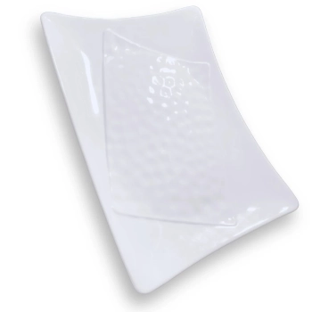 Travessa Fruteira 37,3 Cm para Buffet Restaurante Melamina Branca Bestfer