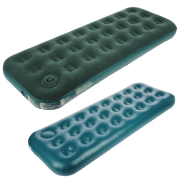 Kit Colchao Inflvel Casal + Colchao Inflvel Solteiro com Inflador de Pe Kala Verde Camping Pesca