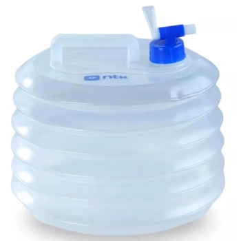 Galo Colapsvel 10 Litros Sanfonado Recipiente de gua Dobrvel Compacto Camping e Trilhas Gallon Ntk