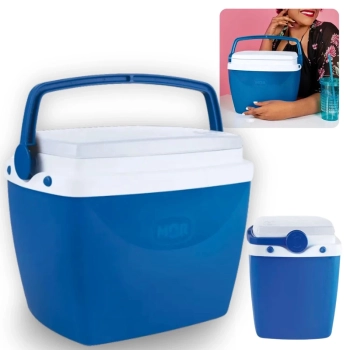 Kit Caixas Trmicas 6 Litros + 18 Litros Azul com Ala Mor para Praia e Camping