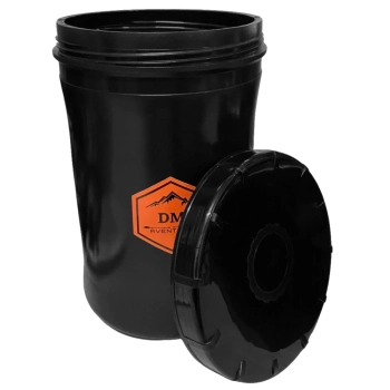 Kit Shit Tube Pote 2,5 Litros Coletor Porta Dejeto Camping Trilha + 10 Pastilhas Purificadoras de gua