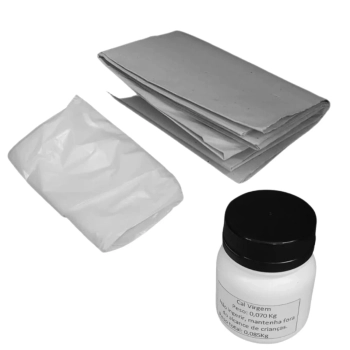 Kit Shit Tube Pote 2,5 Litros Coletor Porta Dejeto Camping Trilha + 10 Pastilhas Purificadoras de gua