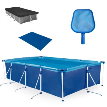 Kit Piscina 6200 Litros Premium Mor + Forro + Capa + Peneira