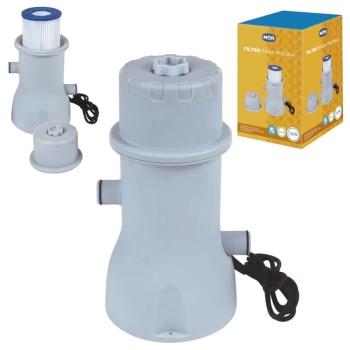 Kit Piscina 10.000 L + Capa + Forro + Filtro 110v + Cloro + Peneira Netuno + Flutuador Grande