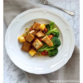 Kit Conjunto de 4 Pratos Fundos 22,5 + 4 Pratos Rasos 26,5 Cm + Travessa Oval 60 Cm para Buffet Melamina / Pl�stico