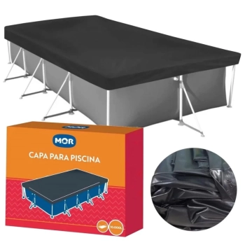 Kit Piscina 10.000 L + Forro, Capa + Filtro 220v 3600 L/H + Peneira + Flutuador + Pastilha de Cloro