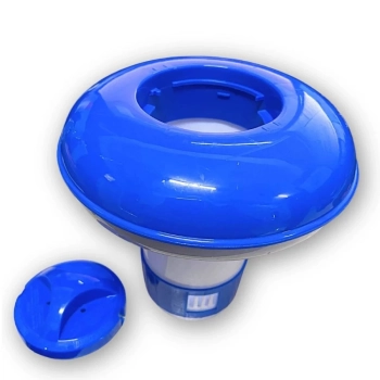 Kit Mini Clorador Flutuante + Pastilha de Cloro 200g 3 em 1 Genco para Piscinas