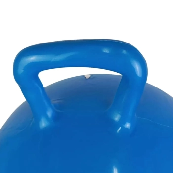 Kit Bola Pula Pula 60 Cm Azul com Ala + Baldinho de Praia com 8 Peas em Cores Sortidas