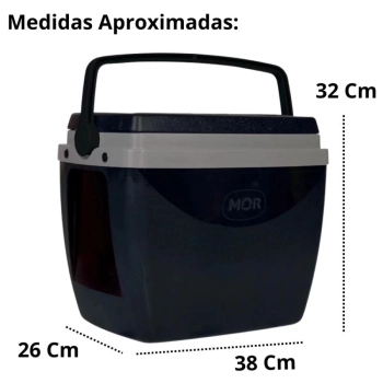 Kit 2 Cadeiras de Praia Ao Verde e Preta Xadrez + Caixa Termica Preta Cooler 18 Litros
