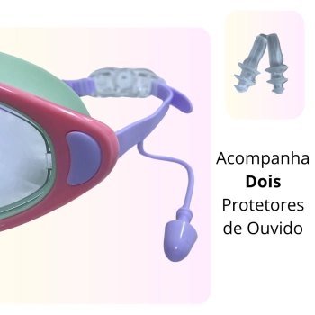Kit culos de Natao Proteo Uv/ Antiembaante Rosa + Boia Colcho Inflvel 1,83 M X 69 Cm