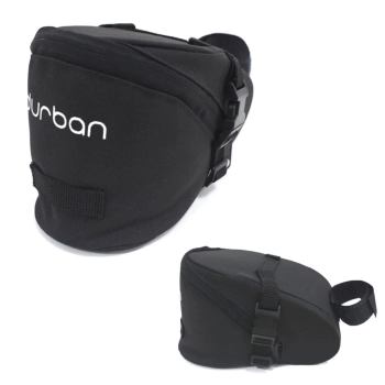Kit Bolsa para Bicicleta de Selim City Durban 1 Litro + Manmetro e Bomba de Ar para Bicicleta