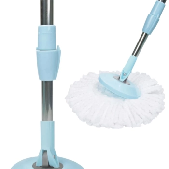 Kit Reposio Cabo Extensor Giratrio para Mop Pocket + Refil Microfibra Limpeza Prtica Mor