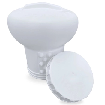 Dosador Clorador Flutuante Grande Netuno / Netuninho para Piscinas para Pastilhas de Cloro