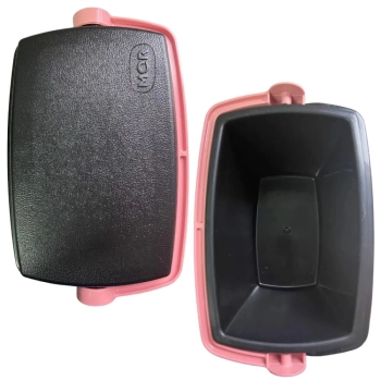 Kit Caixas Trmicas 6 Litros + 12 Litros Rosa Pssego com Ala Mor para Praia e Camping