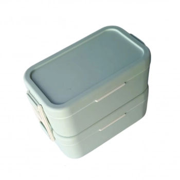 Marmita Bento Box Dupla 600 Ml Cada com Talheres