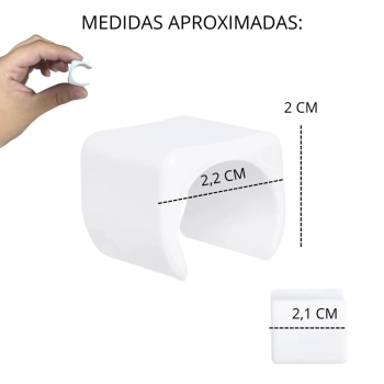 Kit Banqueta Dobrvel em Aluminio Mor + Protetor para o P da Banqueta Quadrado Branco Evita Riscos