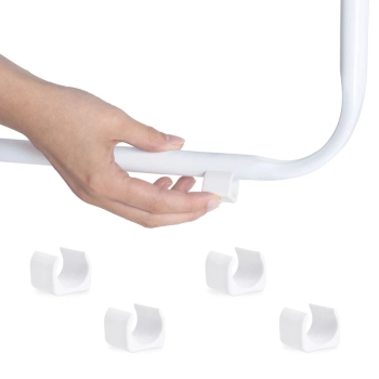 Kit Protetor para Cadeira de Praia Quadrado Branco / Protetor de P para Cadeira Evita Riscos