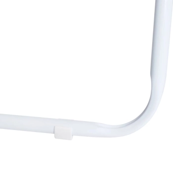 Kit Banqueta Dobrvel em Aluminio Mor + Protetor para o P da Banqueta Quadrado Branco Evita Riscos
