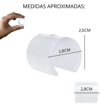 Kit Protetor para Cadeira de Praia Redondo Branco / Protetor de P para Cadeira Evita Riscos