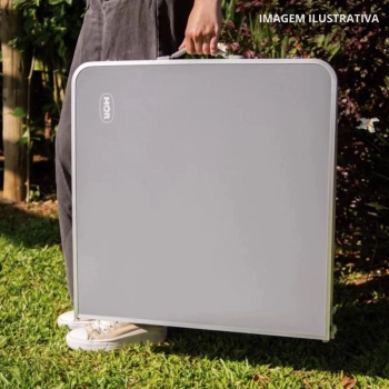 Mesa Dobrvel Porttil Vira Maleta com Ala 1,20m para Pesca Camping e Praia Mesa Prtica Dupla Mor