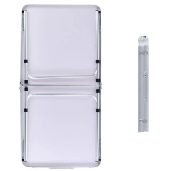Mesa Dobrvel Porttil Vira Maleta com Ala 1,20m para Pesca Camping e Praia Mesa Prtica Dupla Mor
