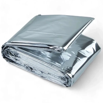 Kit 2 Cobertores Manta Trmica Aluminizada Isolante Resgate, Emergncia e Camping / Acampamento