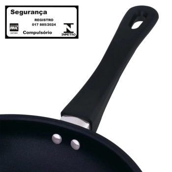 Frigideira em Ao Inox 25cm Antiaderente 1,8 Litros Fundo Triplo Mor Induo e a Gs