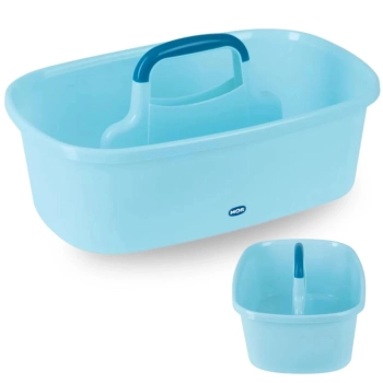 Kit 2 Cestos Organizadores Multiuso com Divisrias e Ala Ideal para Lavanderia e Itens de Limpeza Mor