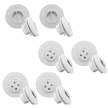 Kit 2 Dispositivos de Aspirao + 4 Dispositivos Anti Turbilho para Piscinas de Vinil