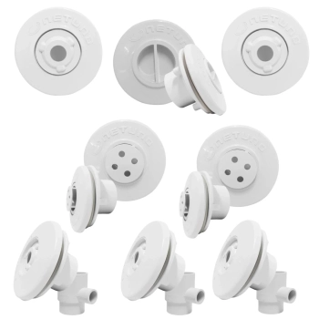 Kit Dispositivos 2 Anti Turbilho + 1 Aspirao + 2 Retorno + 3 Hidromassagem para Piscinas de Vinil