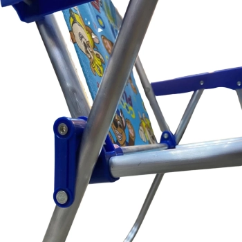 Cadeira de Praia Infantil Patrulha Canina Azul Aluminio Bel
