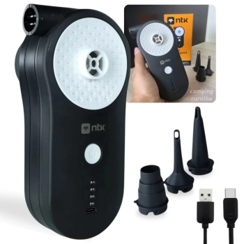 Inflador Recarregavel Via Usb Bomba de Ar Portatil Desinflador Compacto Ntk para Inflaveis
