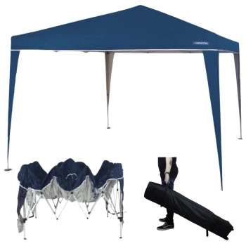 Kit Tenda Gazebo Praia 3x3 M Base e Topo Sanfonada Trixx Ntk + Bolsa para Transporte com Rodas