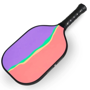 Raquete Pickleball Art Bel Esporte Preta em Fibra de Vidro com Bordas de Proteo