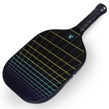 Raquete Pickleball Dimensions Bel Esporte Preta em Fibra de Vidro com Bordas de Proteo