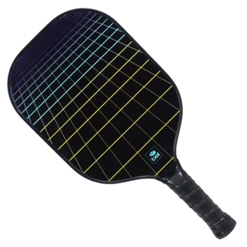 Raquete Pickleball Dimensions Bel Esporte Preta em Fibra de Vidro com Bordas de Proteo