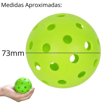 Kit 2 Raquetes para Pickleball Dimensions Bel Esporte em Fibra de Vidro com Bordas de Proteo + 4 Bolinhas