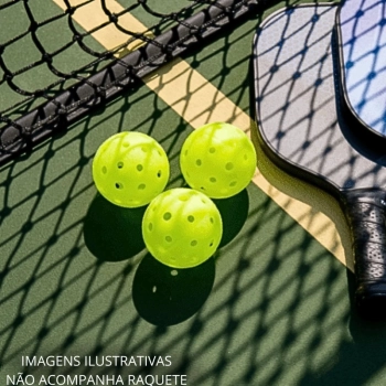 Kit 4 Bolas Pickleball Outdoor 40 Furos Leve Bolinha Esporte Bel Verde