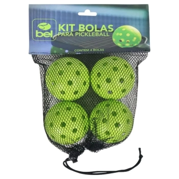 Kit 8 Bolas para Pickleball Leve 40 Furos Cada Bolinha Esporte Outdoor Bel Verde