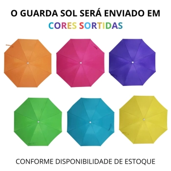 Kit Esteira de Praia 1,80m Rosa de Palha + Guarda Sol 1,60m Aluminio Colorido Passeio Parque