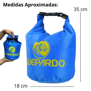 Saco Estanque Keep Dry 5 Litros  Prova Dgua Guepardo para Pesca Camping Trilha Nataao