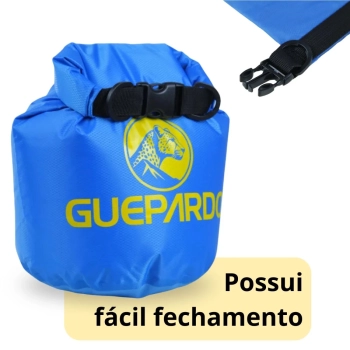 Saco Estanque Keep Dry 5 Litros  Prova Dgua Guepardo para Pesca Camping Trilha Nataao