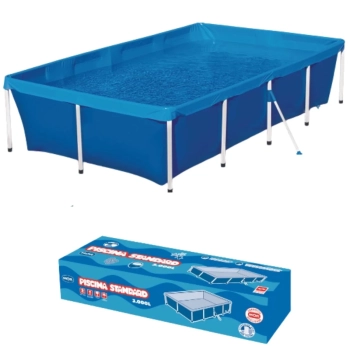 Piscina Mor Retangular Ferro Estruturada Standard 3000 Litros