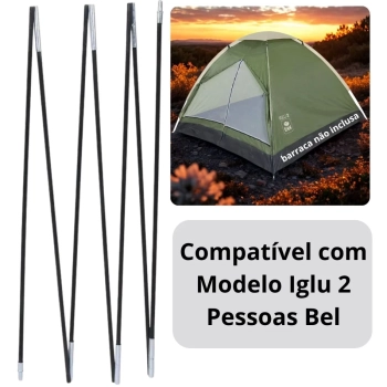 Vareta de Reposio Barraca Iglu 2 Pessoas Bel 1 Unidade Trilha e Camping